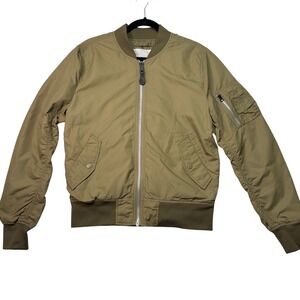 Alpha Industries MA-1 Reversible Blood Chit Bomber Jacket Mens M Slim
